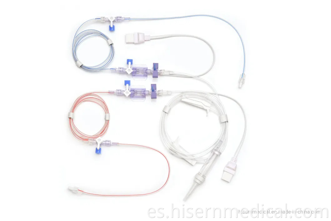 Producto de instrumentos médicos Suministro de fábrica de China Transductor de presión arterial desechable de configuración estándar múltiple